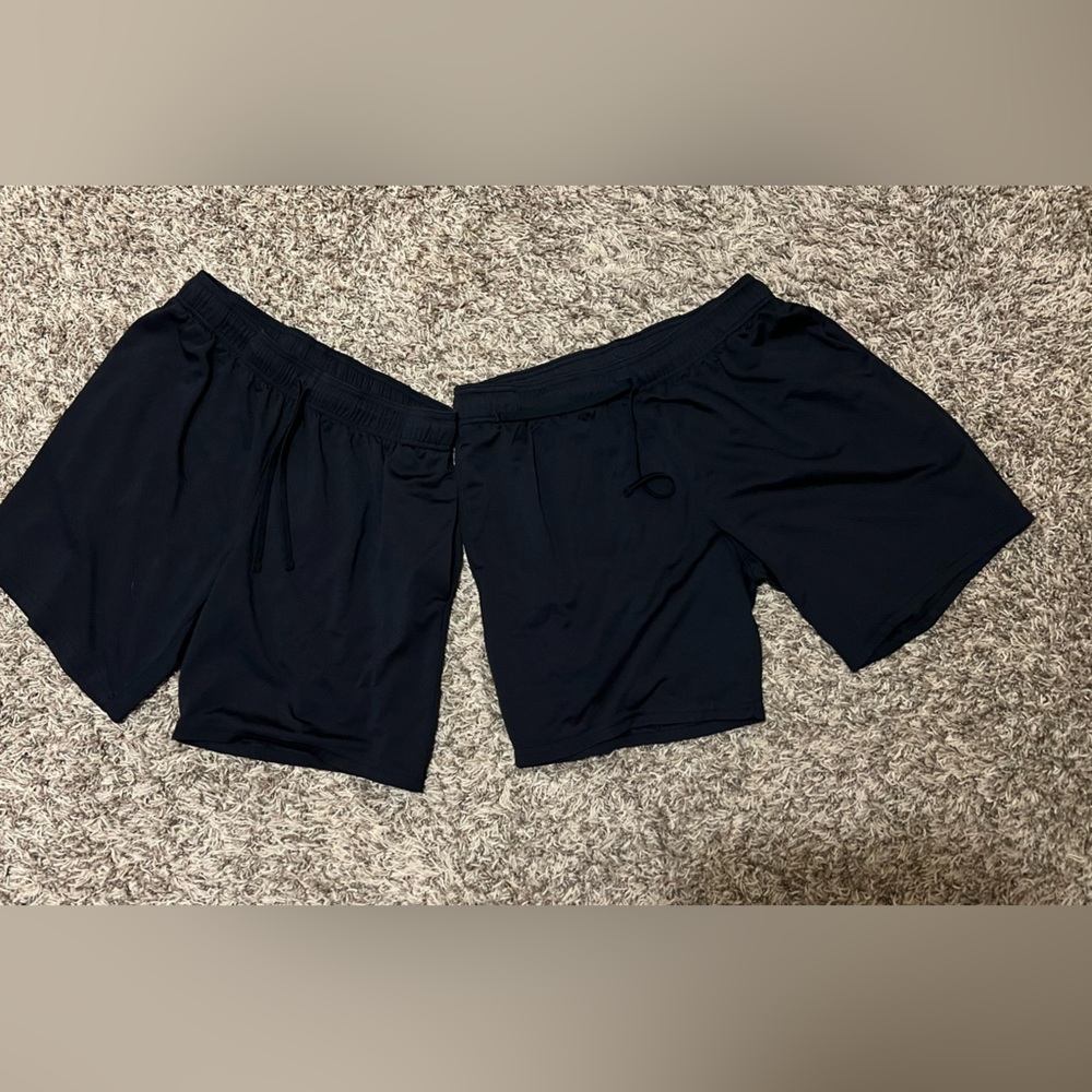 Athletic Works Men's Black Athletic Shorts